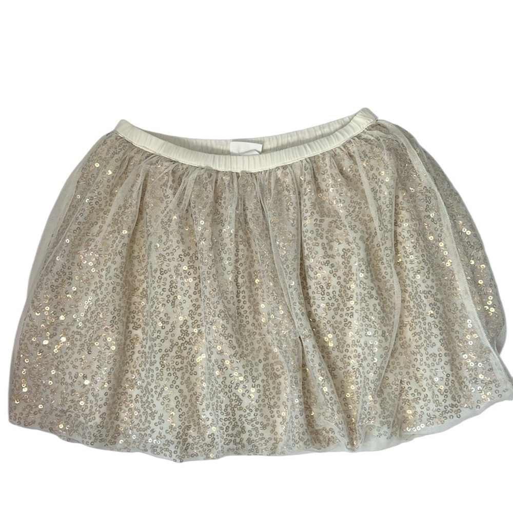 NEW Cat & Jack Girls Sequin Holiday‎ Skirt Size Large 10/12